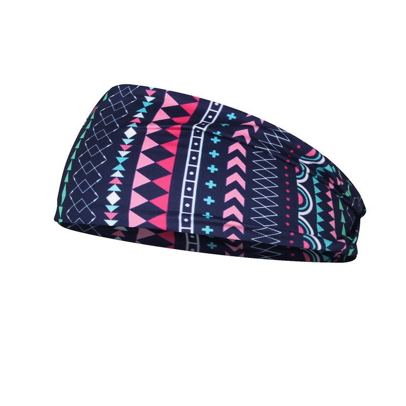 Printed Headband Sweat-Absorbent
