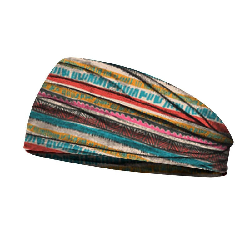 Printed Headband Sweat-Absorbent