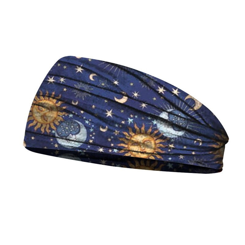 Printed Headband Sweat-Absorbent