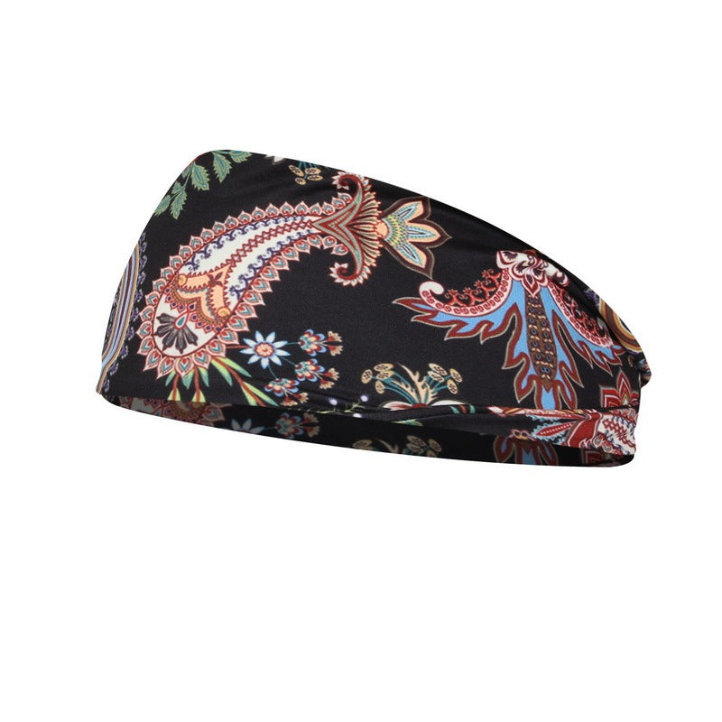 Printed Headband Sweat-Absorbent