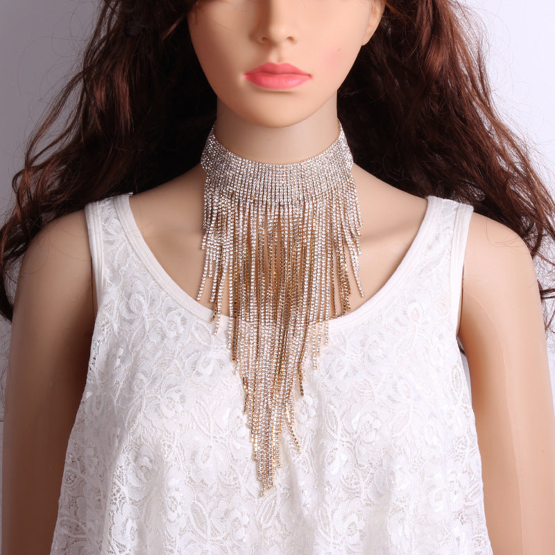 Long tassel necklace