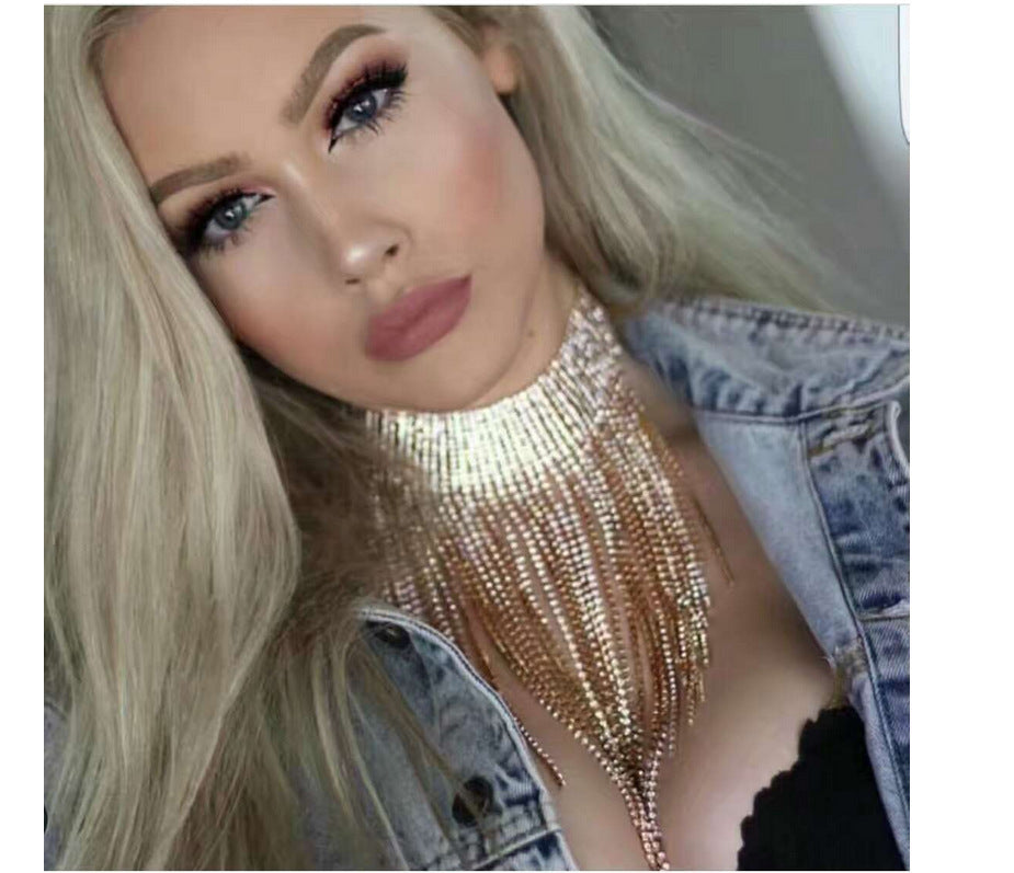 Long tassel necklace