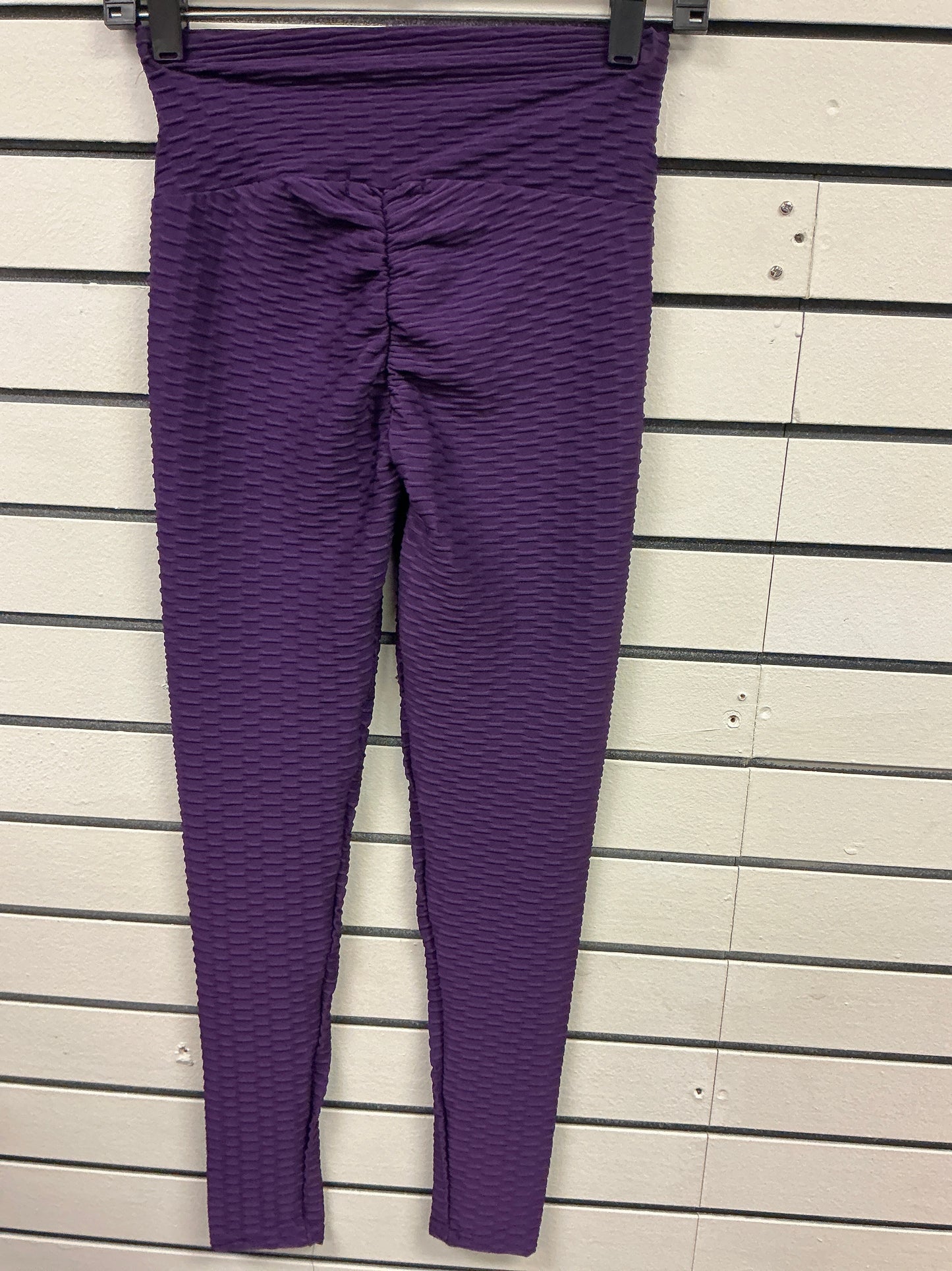 Purple spandex pants