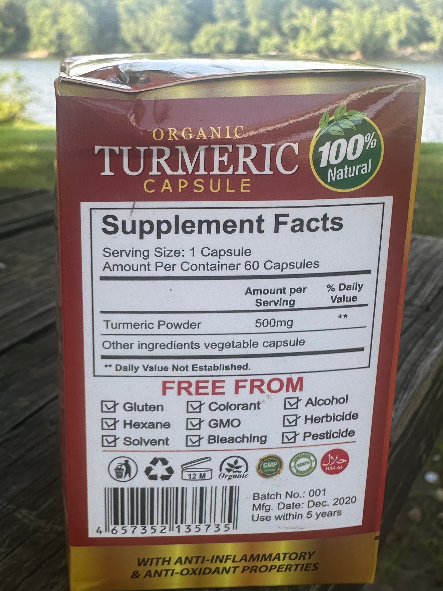 AL-RIYAN ORGANIC TURMERIC CAPSULE