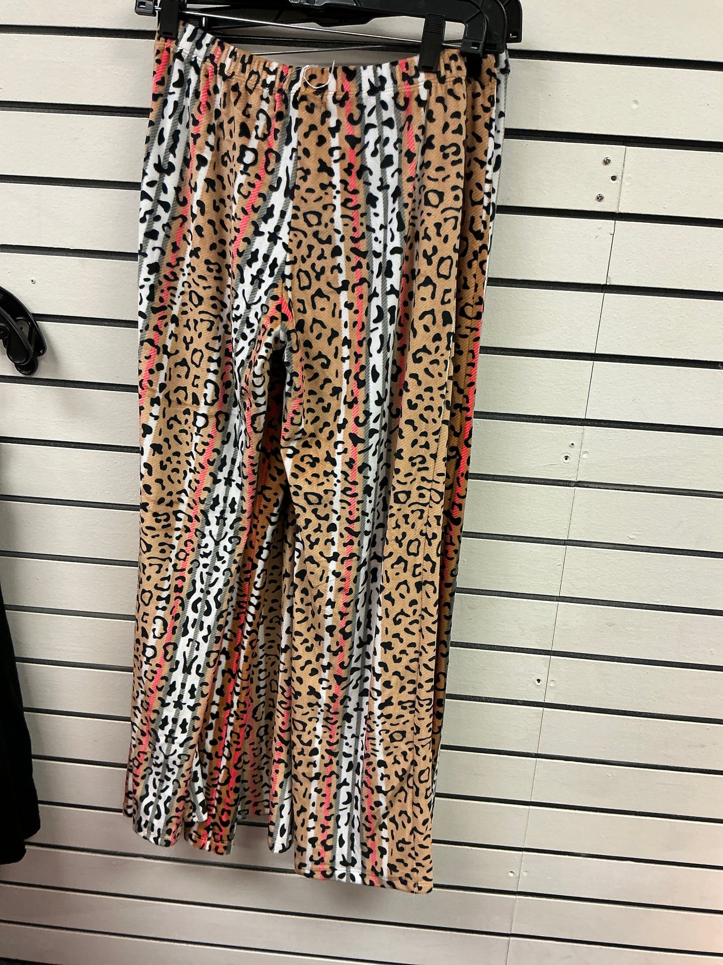 Cheetah print stripe pajama pants, comfy