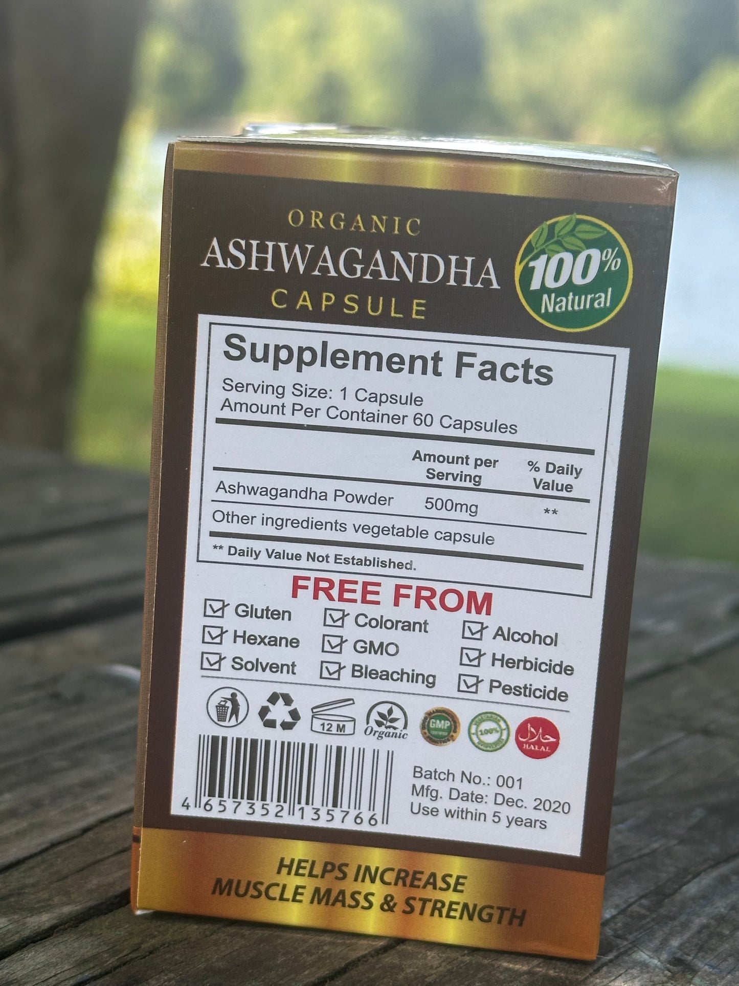 AL-RIYAN Organic Ashwagandha Capsules