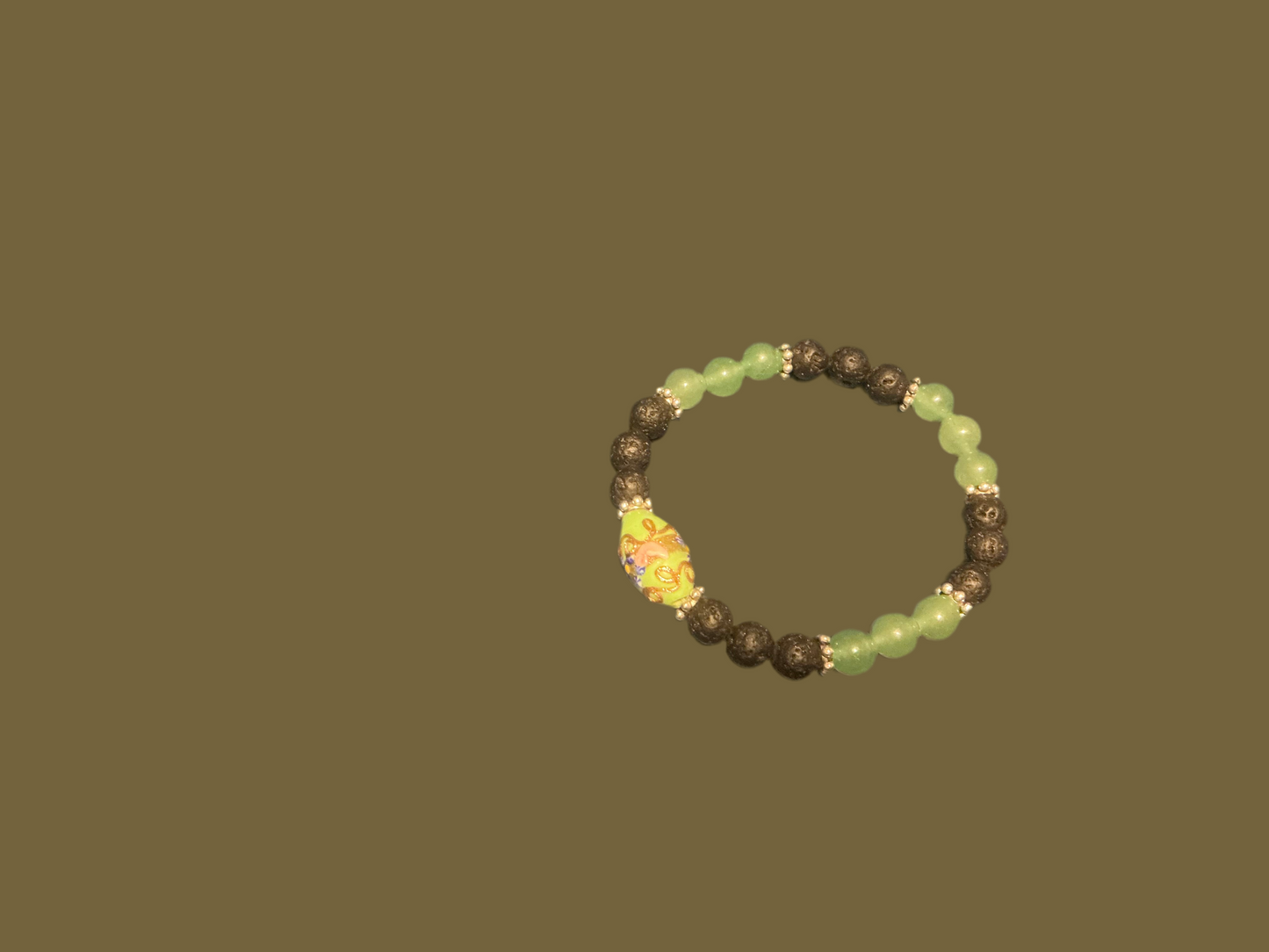 Jade Lava Dragon Harmony Balance Crystal Bracelet