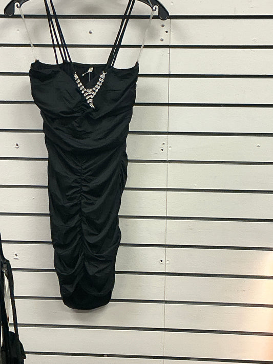 Short Black ruffle dress