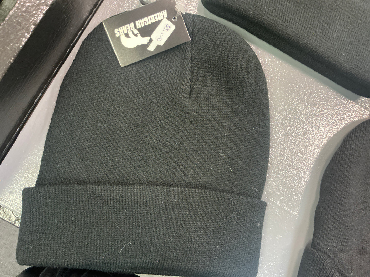 Black beanie caps for men
