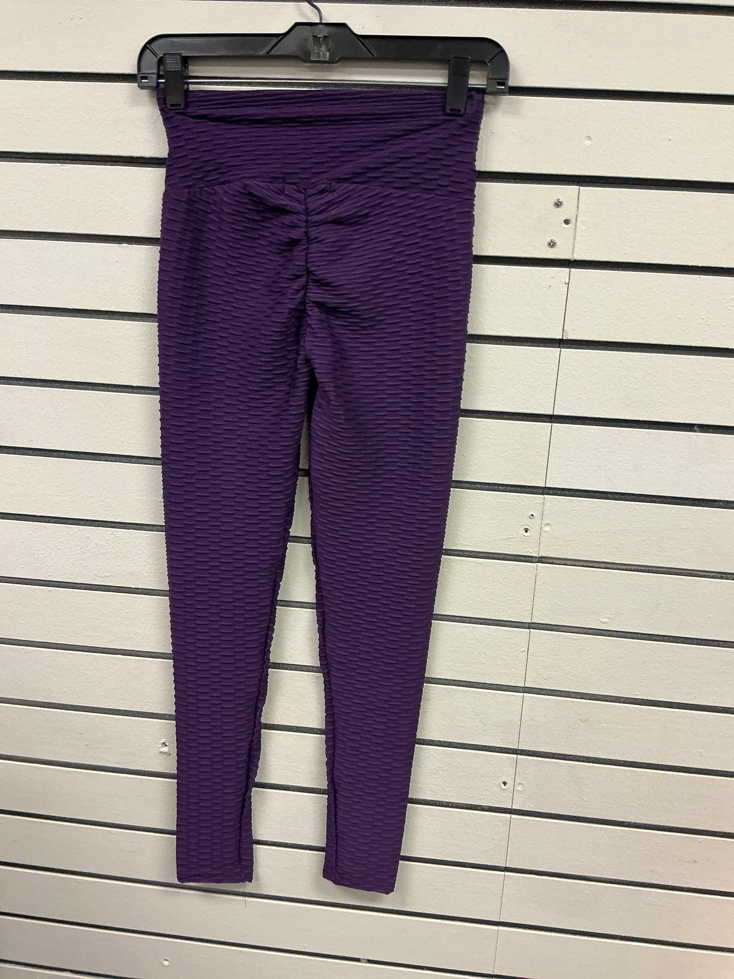 Purple spandex pants